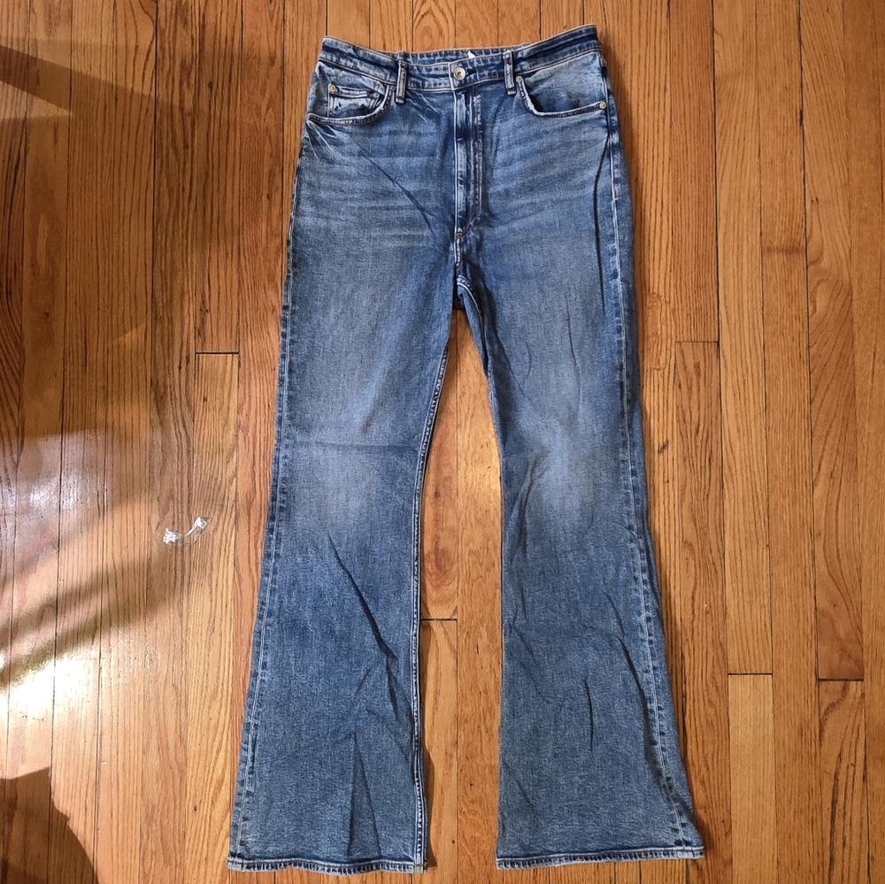 rag & bone Blue Flare Jeans